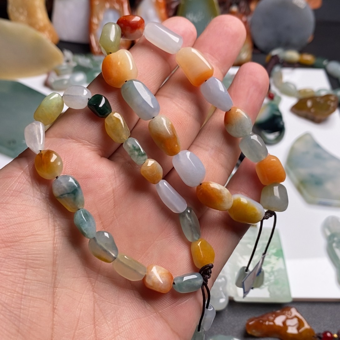 定制翡翠未镶嵌两条打包