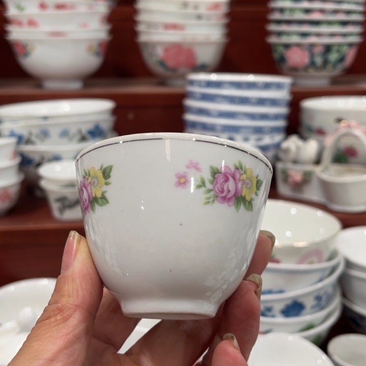 陶瓷醴陵高温老厂瓷杯80毫升微瑕