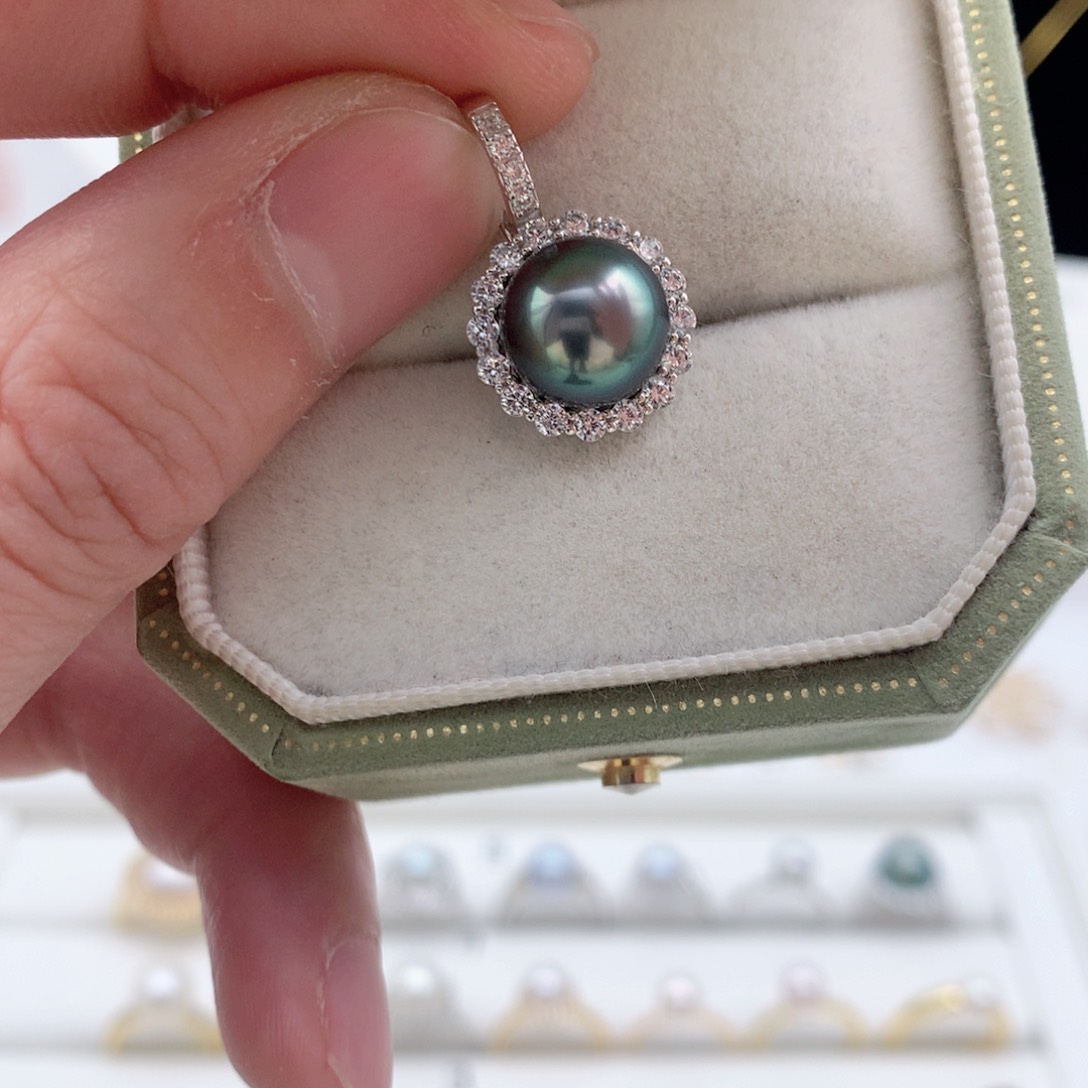 海水珍珠吊坠(赠链)银S925镶嵌