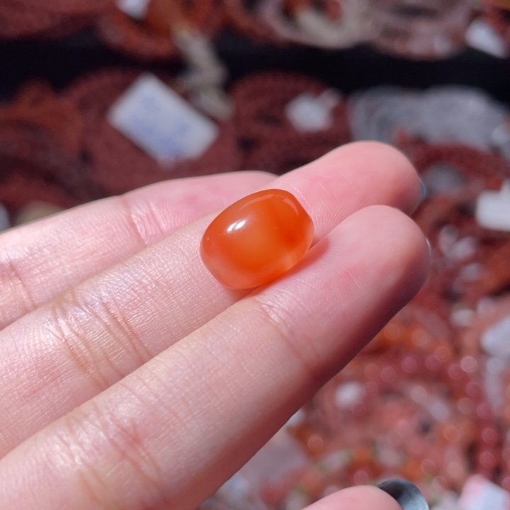 南红玛瑙未镶嵌枣珠2307