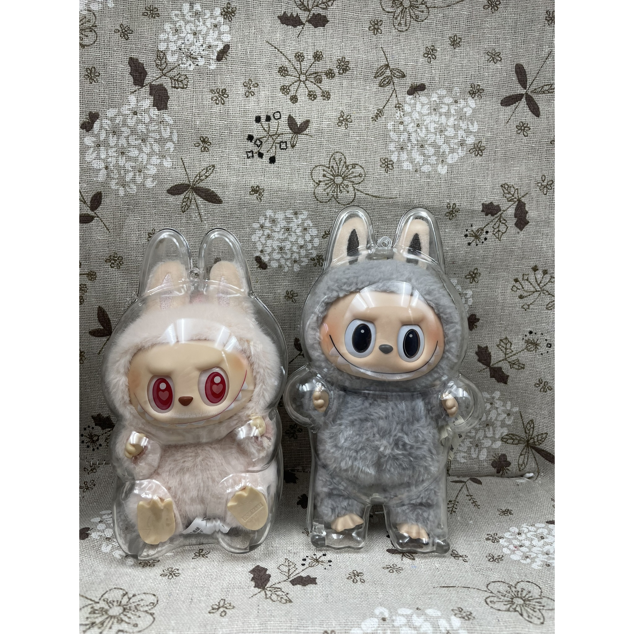 labubu保护套v2坐坐派对收纳袋拉布布防尘罩壳透明v1马卡龙遛娃包