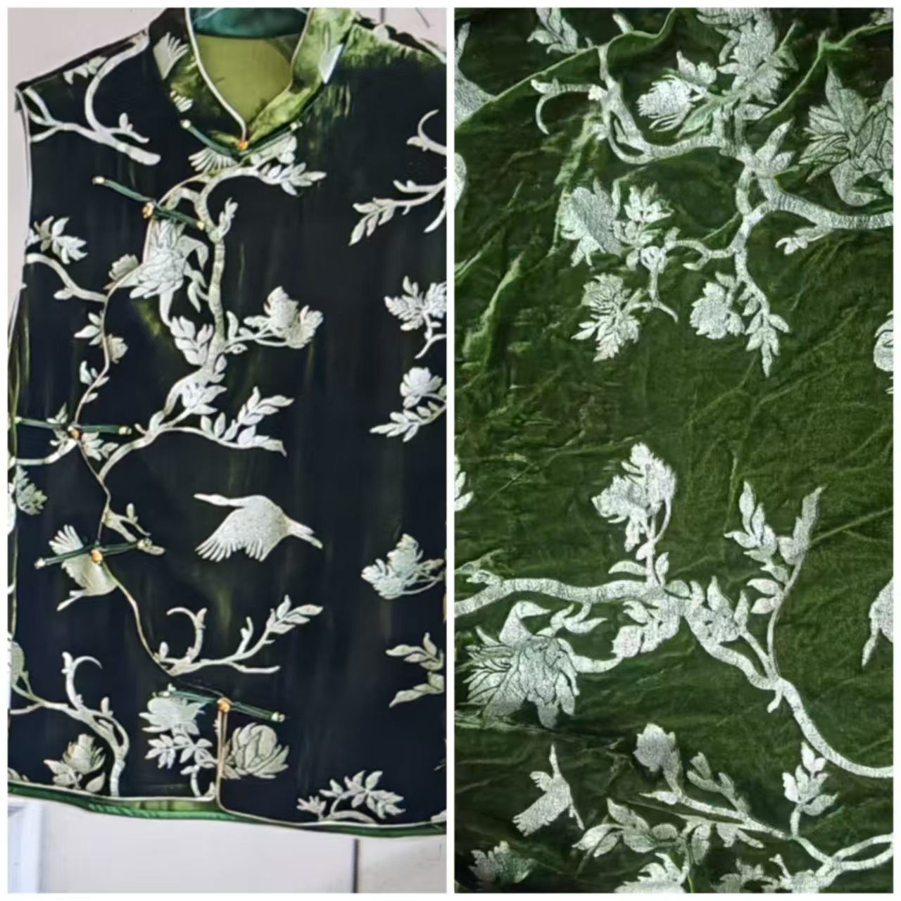 桑蚕丝流金岁月真丝烂花绒服装面料