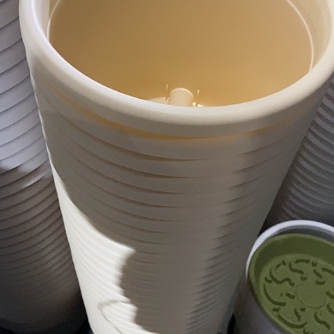 树脂四季4号米黄无托10个