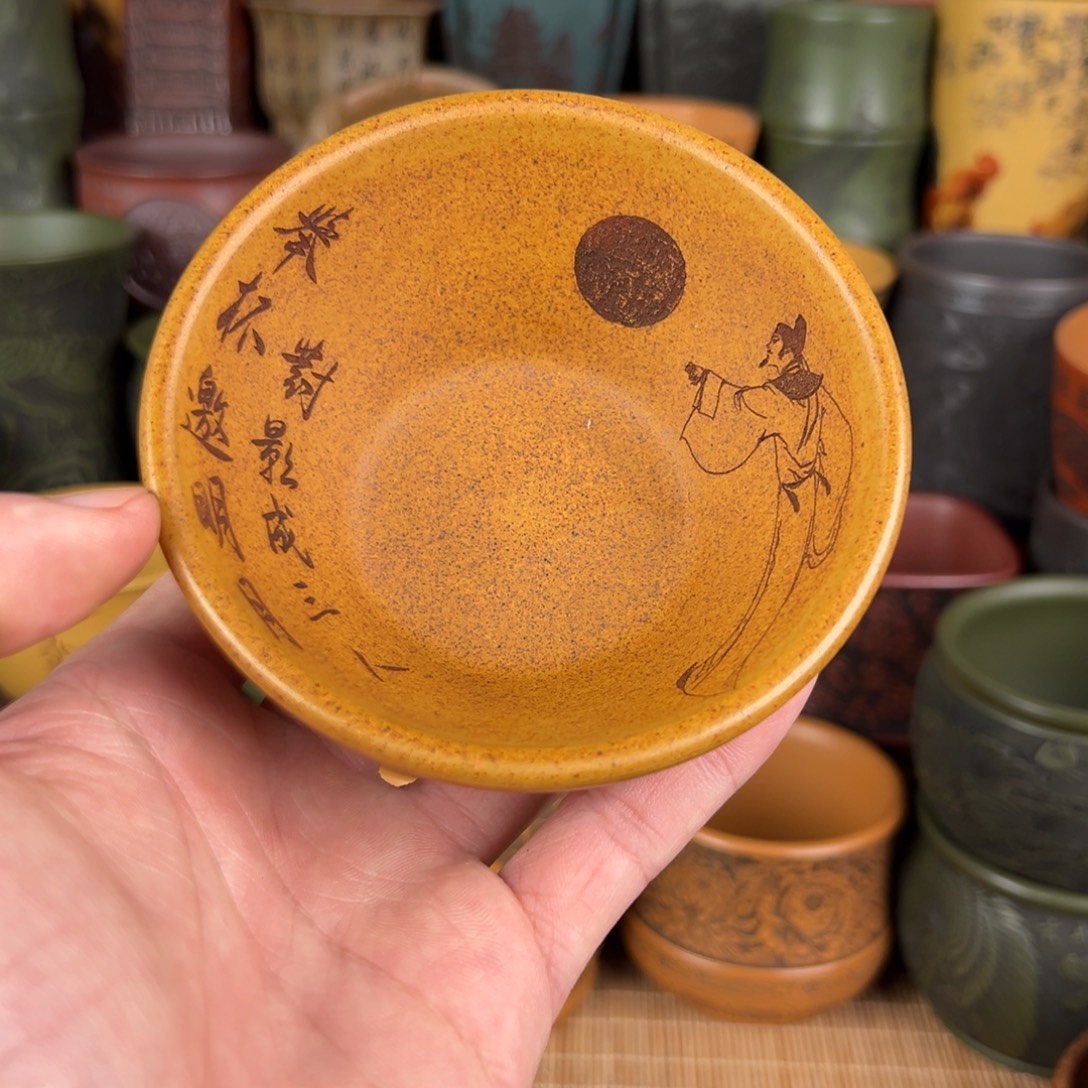 茶杯紫砂宜兴原矿紫砂杯