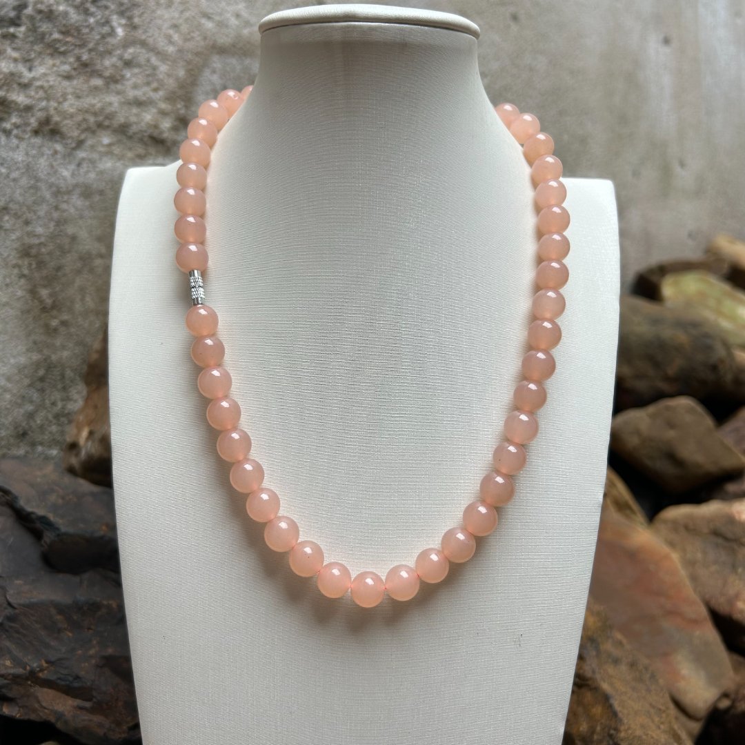 A506精品藕粉卡10mm妈妈项链