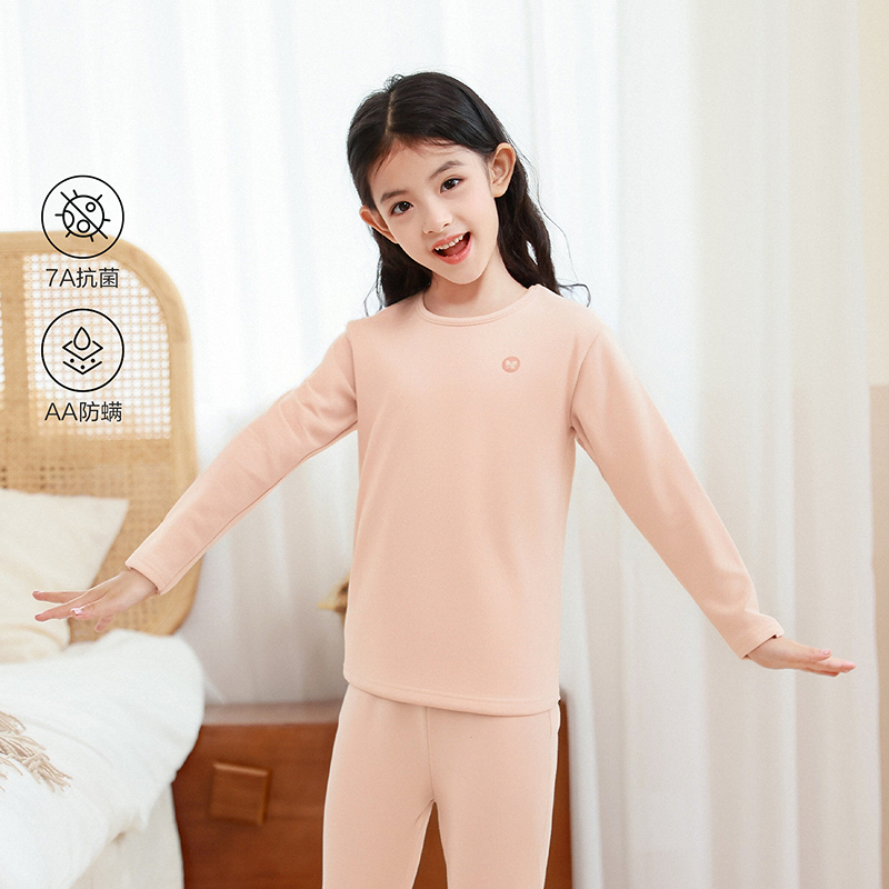 DEESHA/笛莎女童2025冬新款厚绒倍暖家居内衣套装-2M255L903