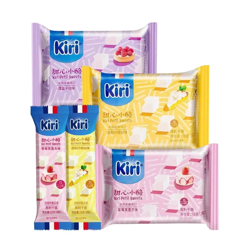 Kiri凯芮甜心小酪即食干酪水果味进口营养奶酪芝士包装袋