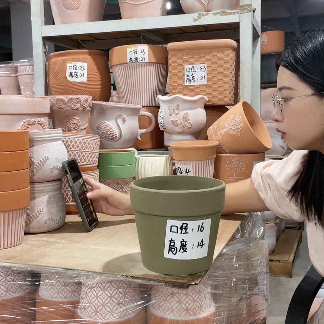 【闪购商品】平面国际盆口16-14摩卡色三个装