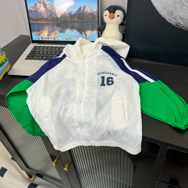 1302男女童夏季防晒衣拼接韩版上衣