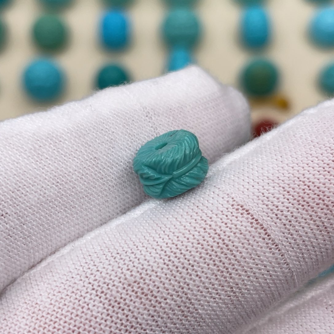 绿松石挂件未镶嵌8.6mmX5.7mm