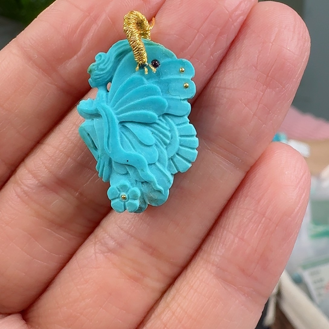 绿松石珠宝奇石未镶嵌