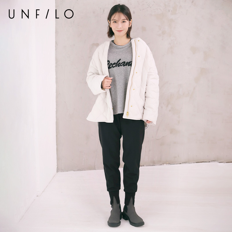 【UNFILO】秋冬百搭舒适时尚简约束口小腿休闲裤女款