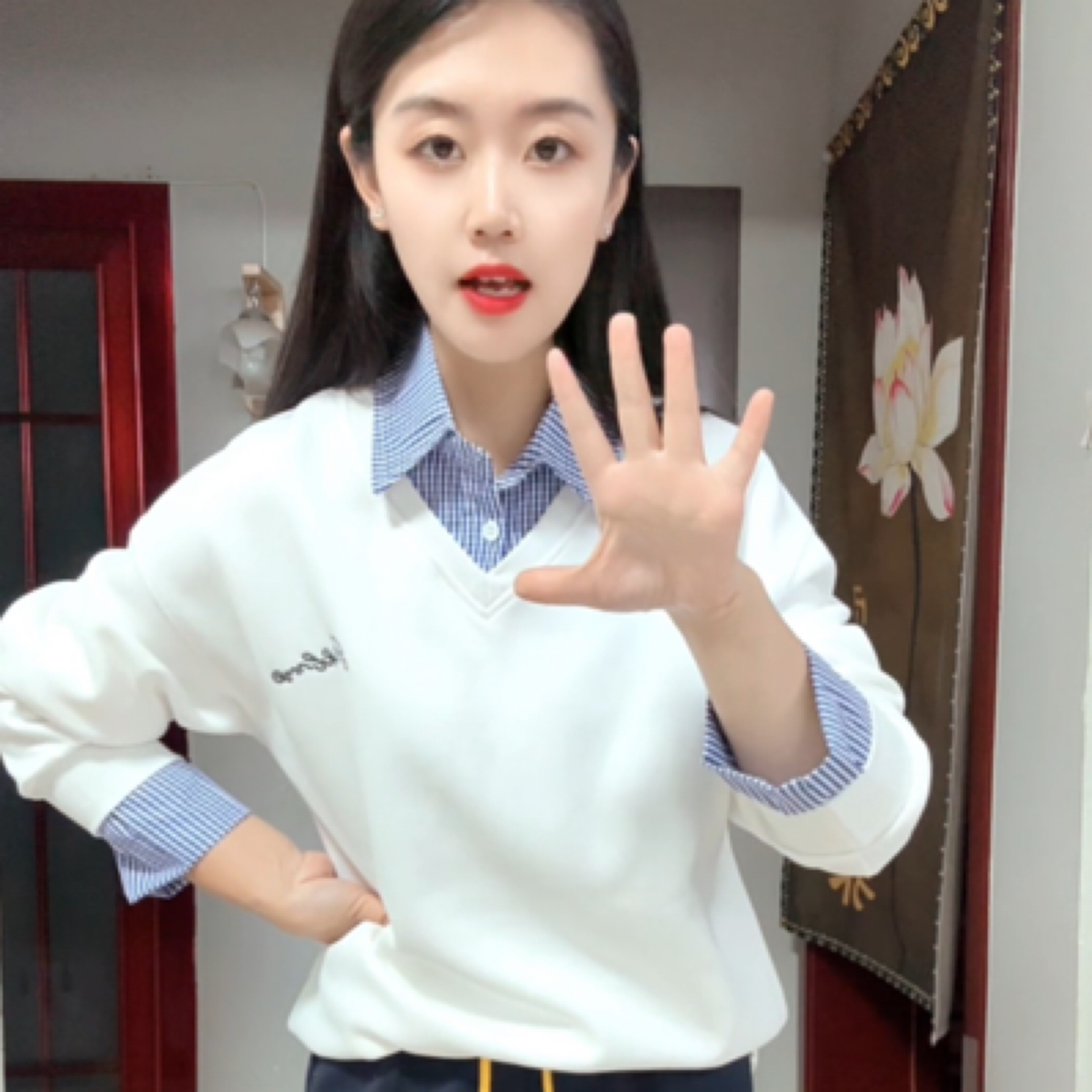 女秋季卫衣女士学院风中长款