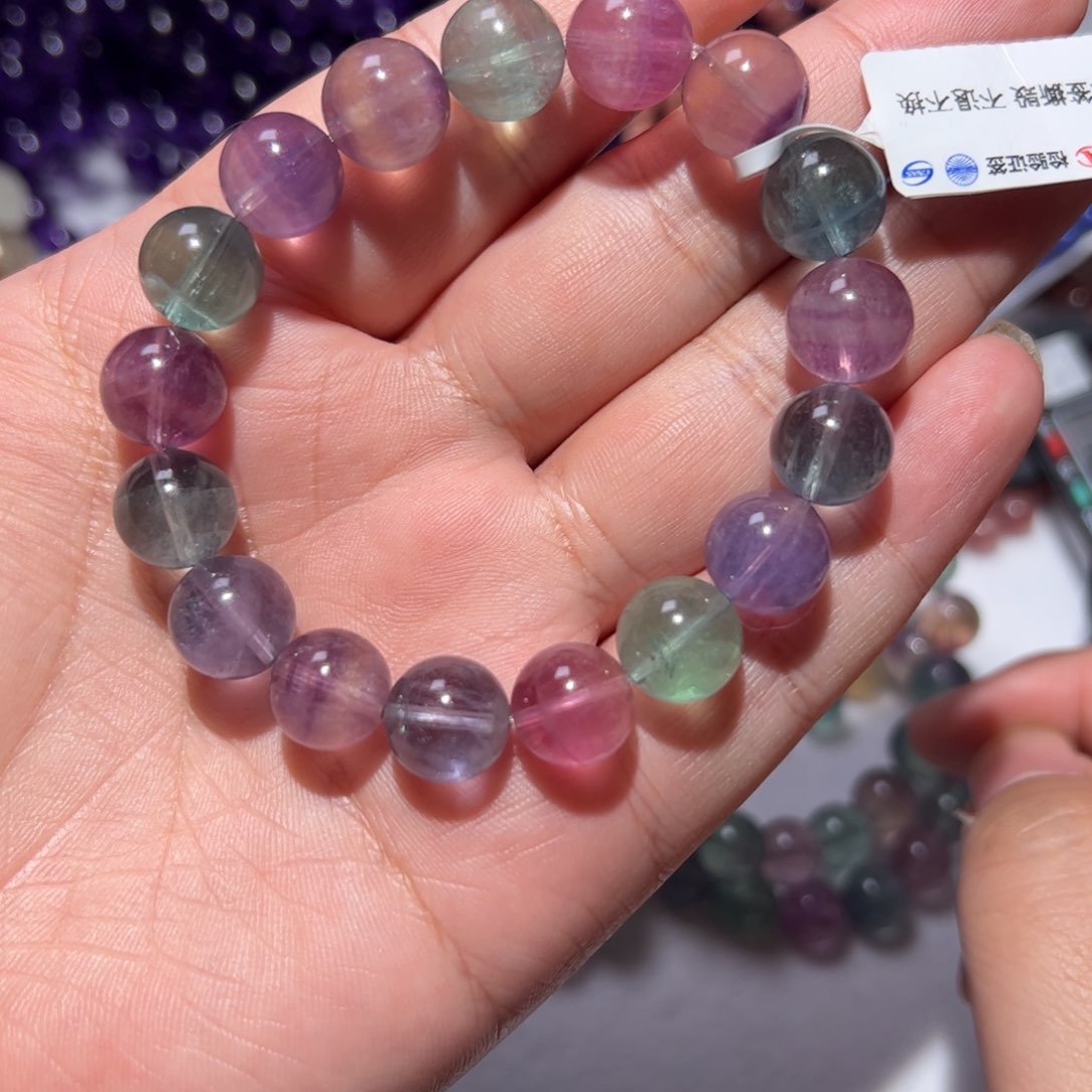 萤石手链未镶嵌卡11