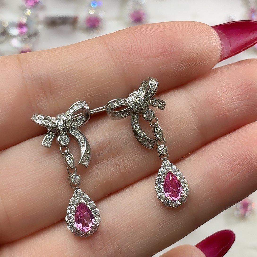 925银培育帕帕拉恰色粉蓝宝