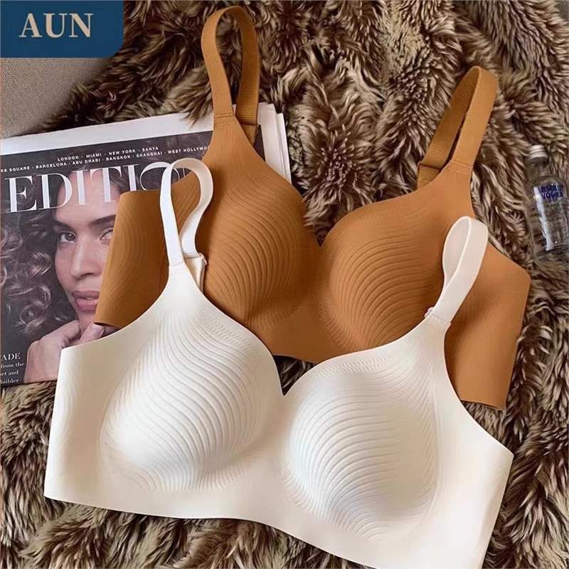 薄款软支撑无模杯大胸显小内衣女无钢圈收副乳防下垂大码文胸罩