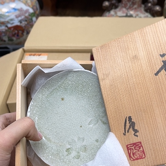 瓷片摆件工艺品瓷器摆件777