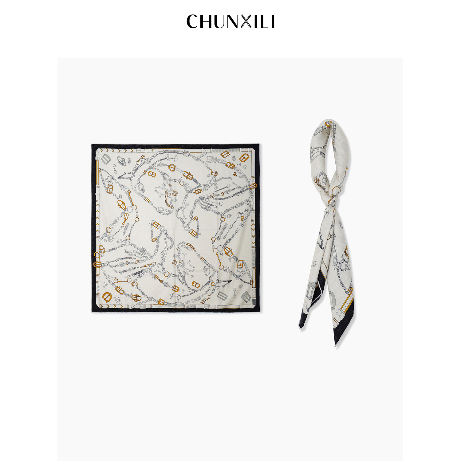 CHUNXILI/春熙里简约气质大方丝巾时尚围巾D00SP53063