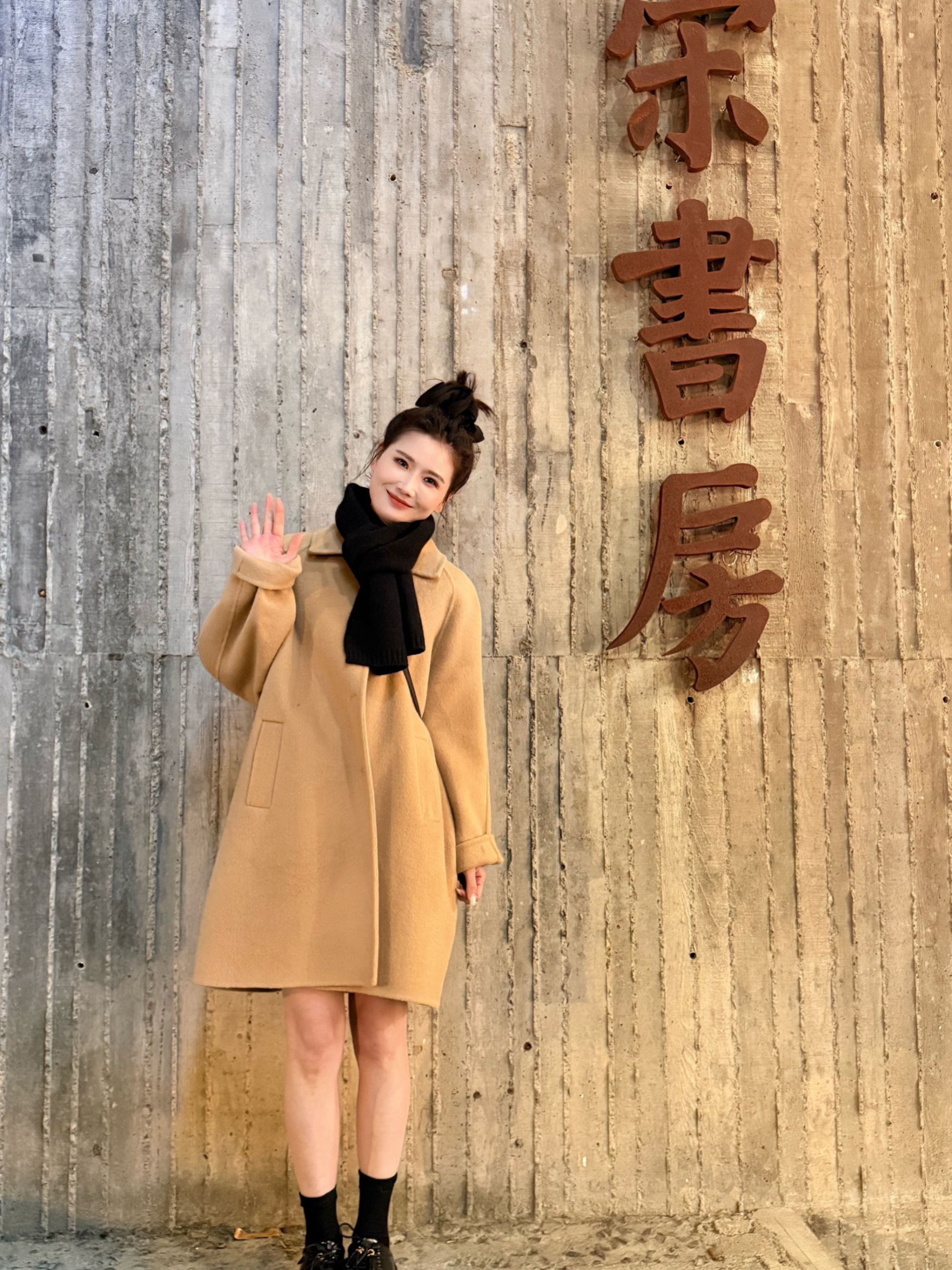 休闲韩版宽松绵羊毛双面大衣宽松休闲羊毛外套