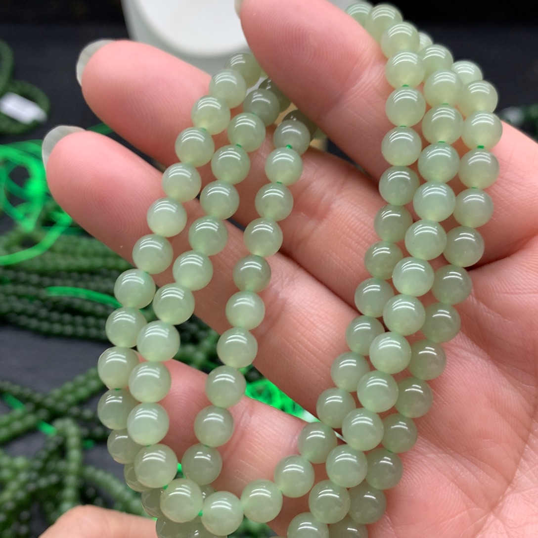 和田玉未镶嵌手链6