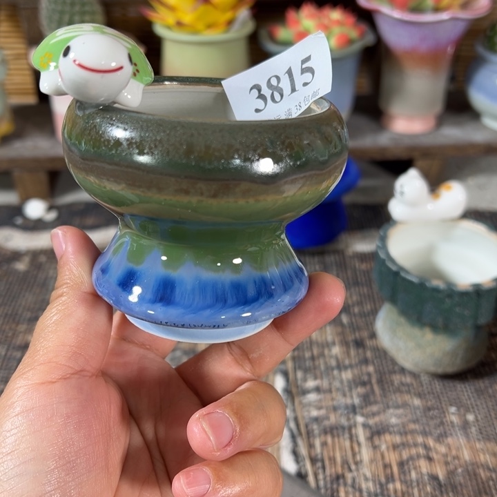 口6高6 手工花盆满30包邮