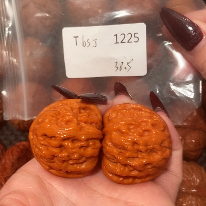 吊坠文玩核桃白狮子38