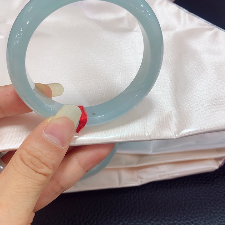 定制翡翠未镶嵌525354糯冰有洒金