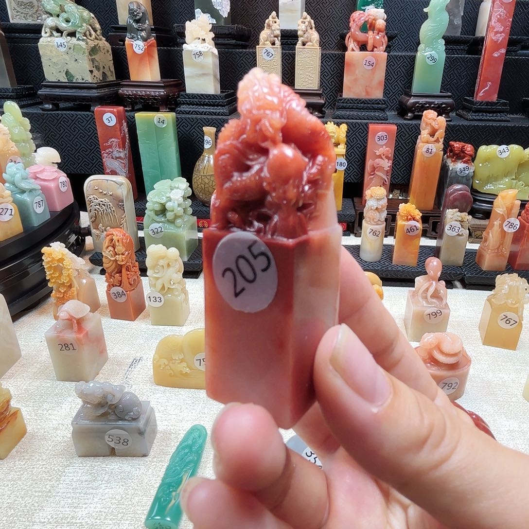 寿山石其他龙腾四海