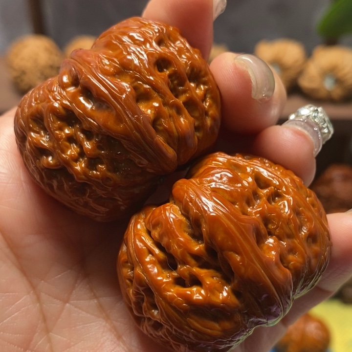 文玩核桃把件42尺元宝