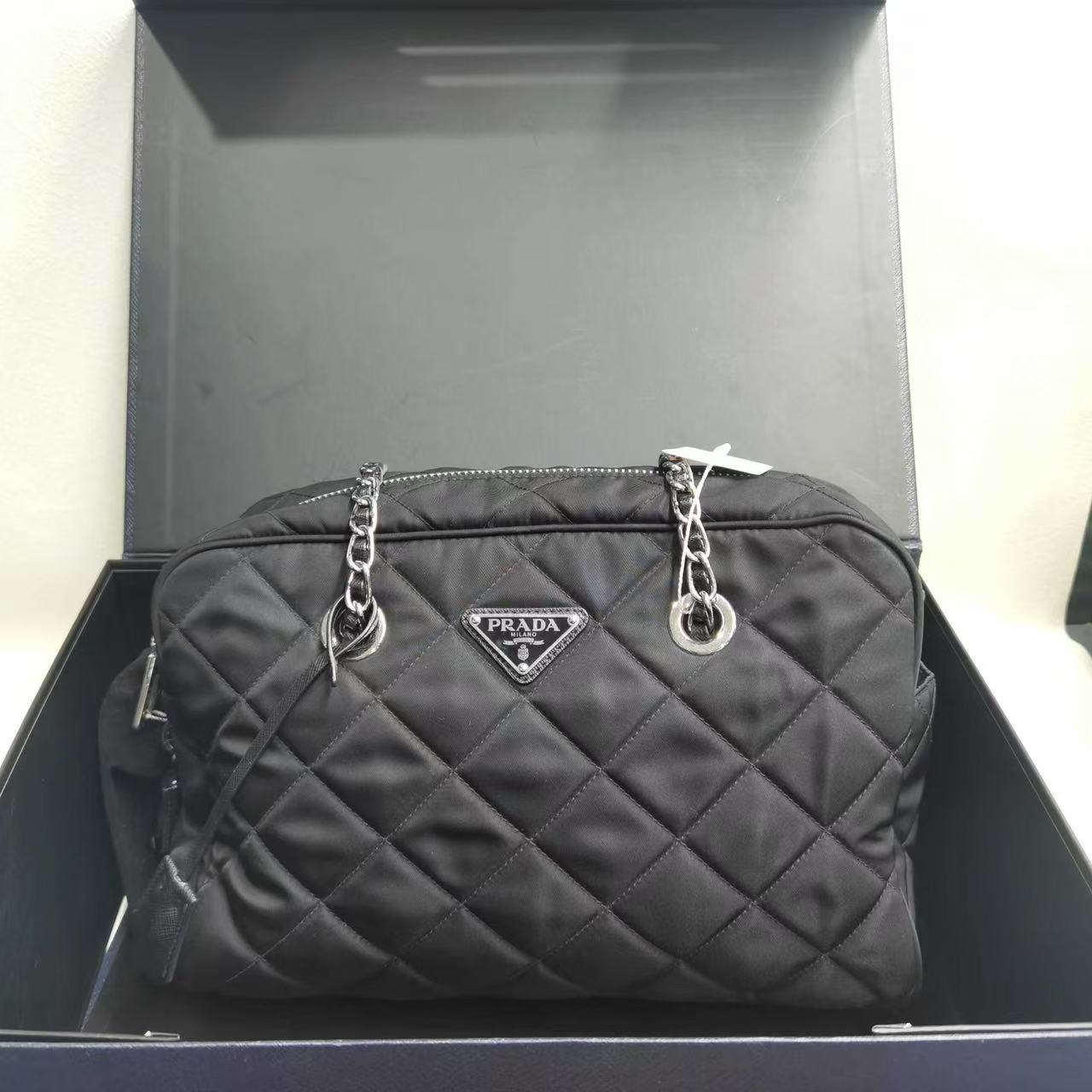 95新 Prada/普拉达 普拉达尼龙手提单肩包