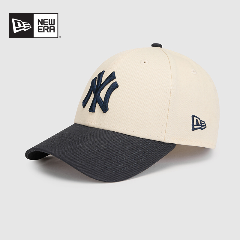 NEW ERA纽亦华【新品】藏青拼米白时尚方圆脸棒球帽60595215