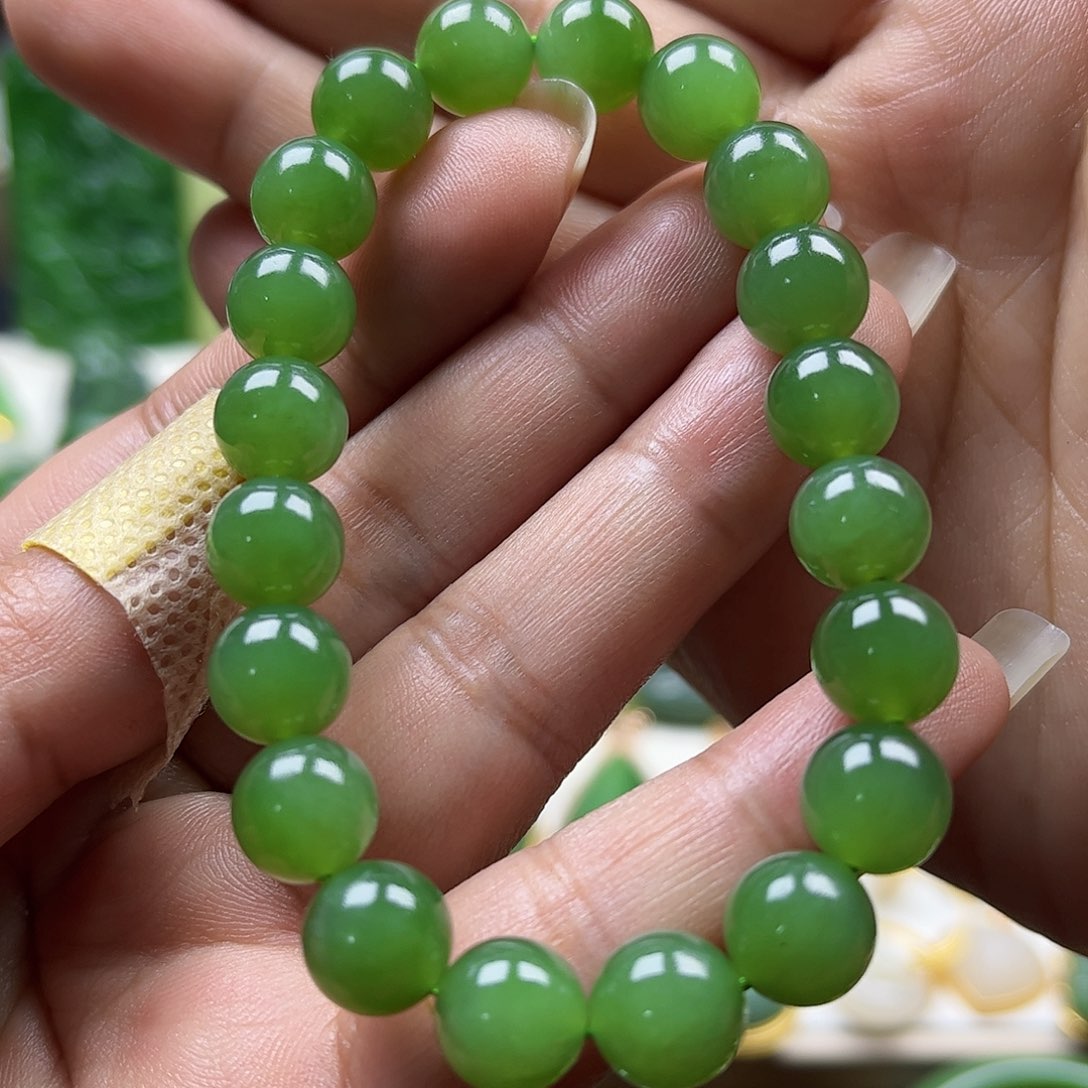 和田玉手串未镶嵌