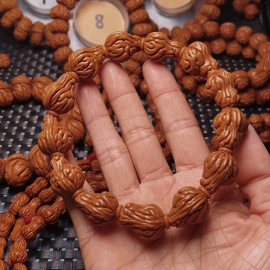 桃核手串龙纹桃核