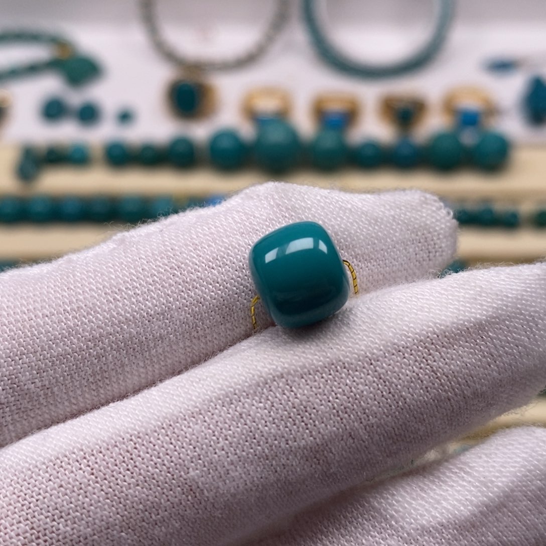 绿松石未镶嵌珠宝奇石老型9.5mm