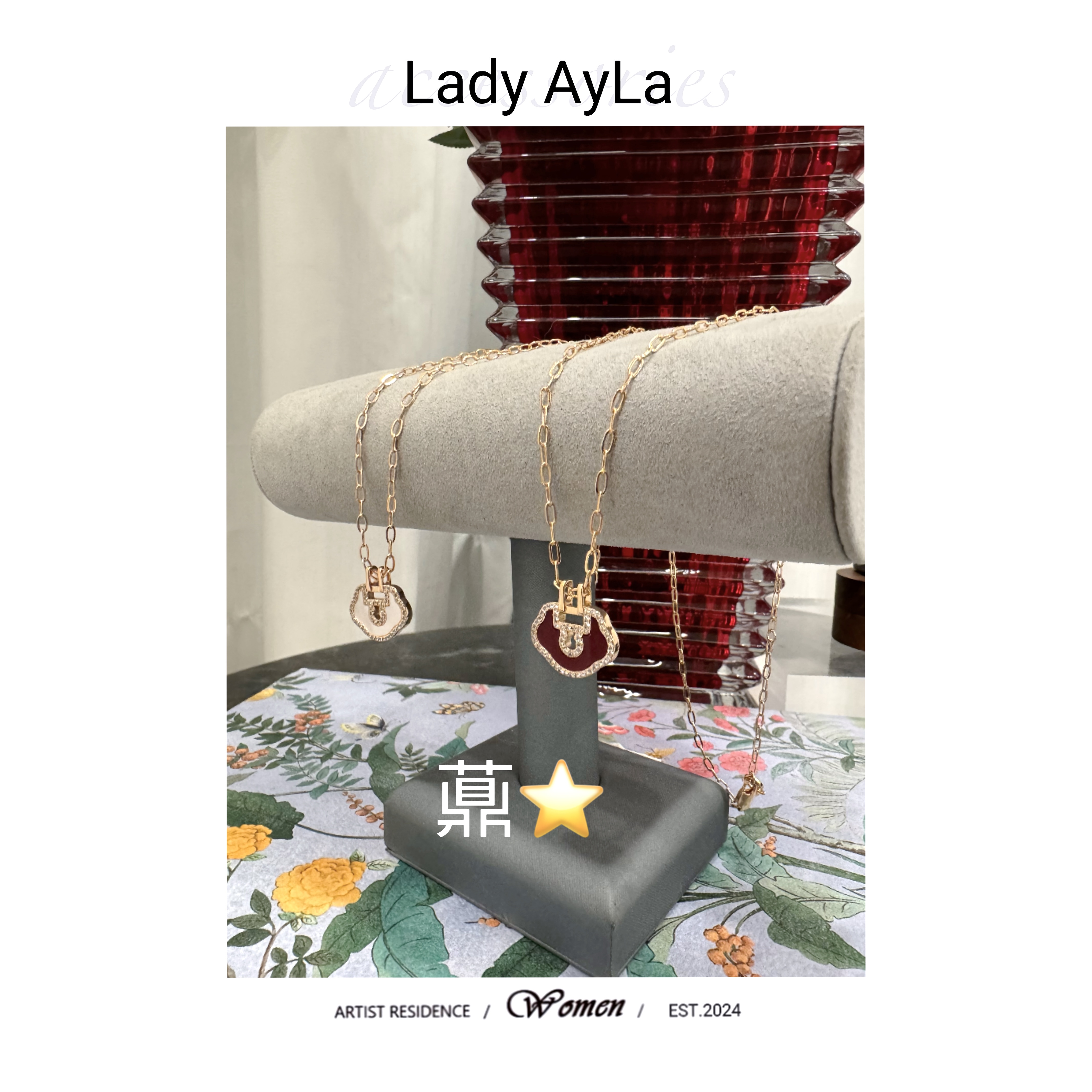 坠链均925银合成锆石 平安锁轻奢时尚项链AL9223