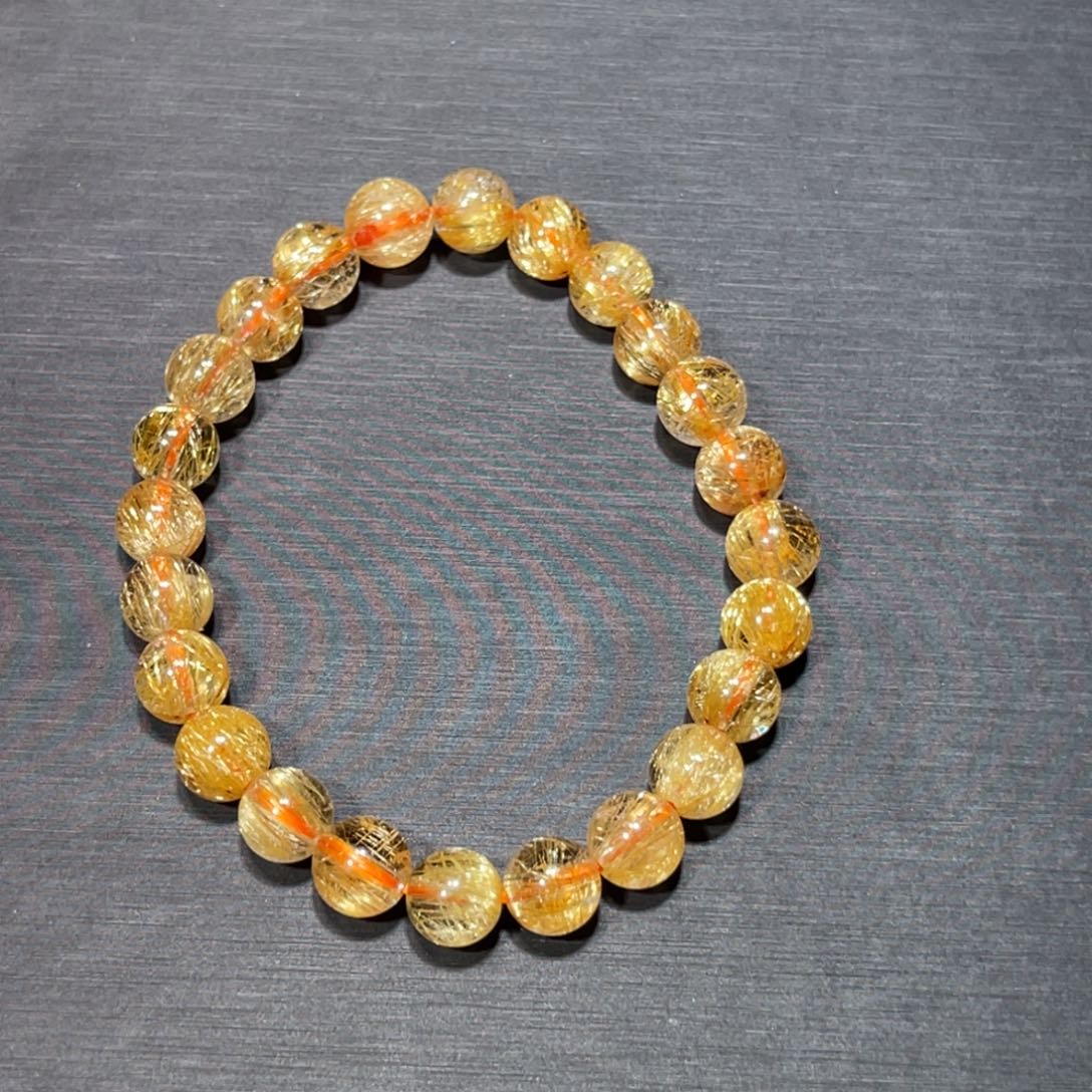 F***x水晶未镶嵌手链金钛晶