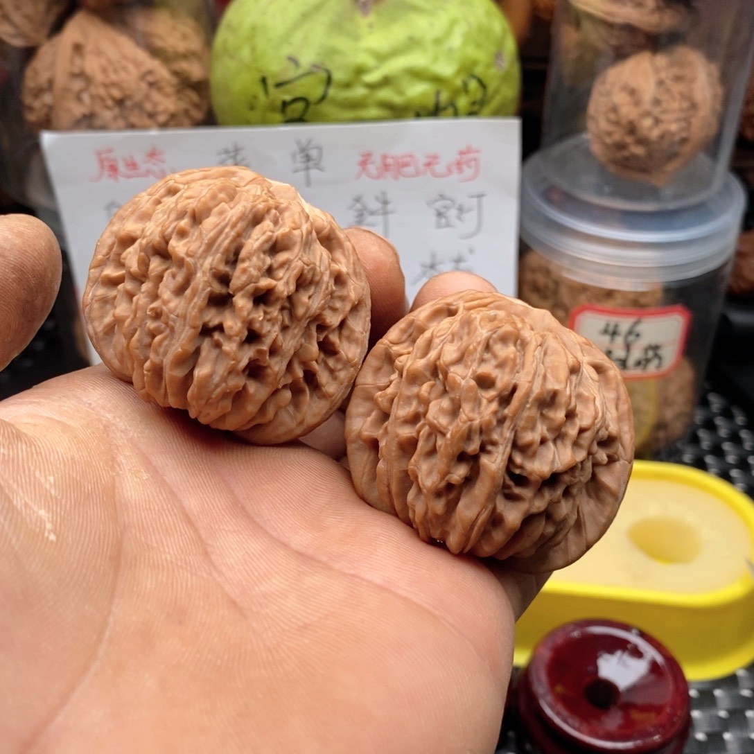 吊坠文玩核桃44全品四座楼