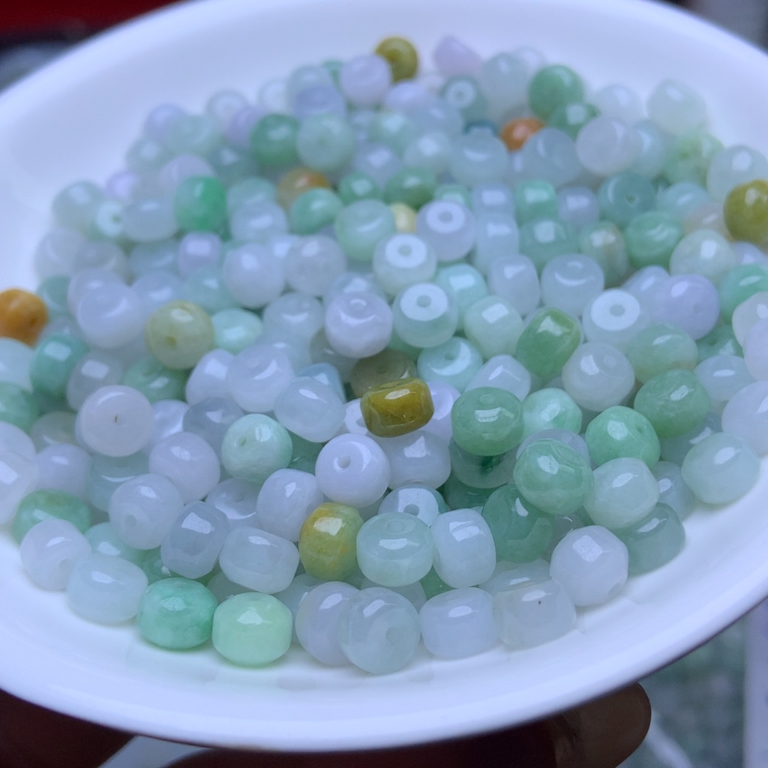 未镶嵌手链翡翠卡4乘6冰三彩老型50个