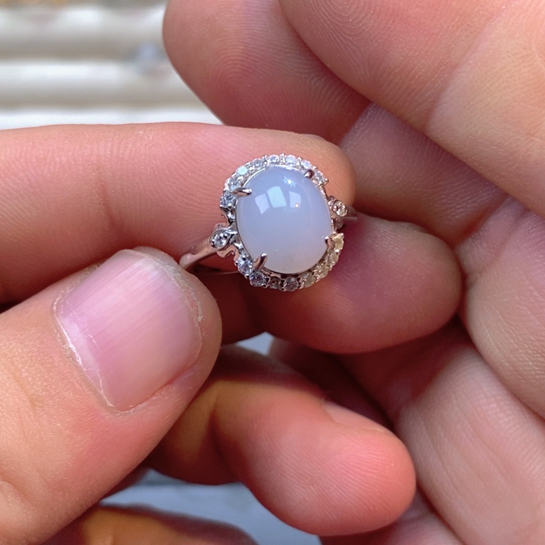 大***督翡翠未镶嵌戒指天然翡翠