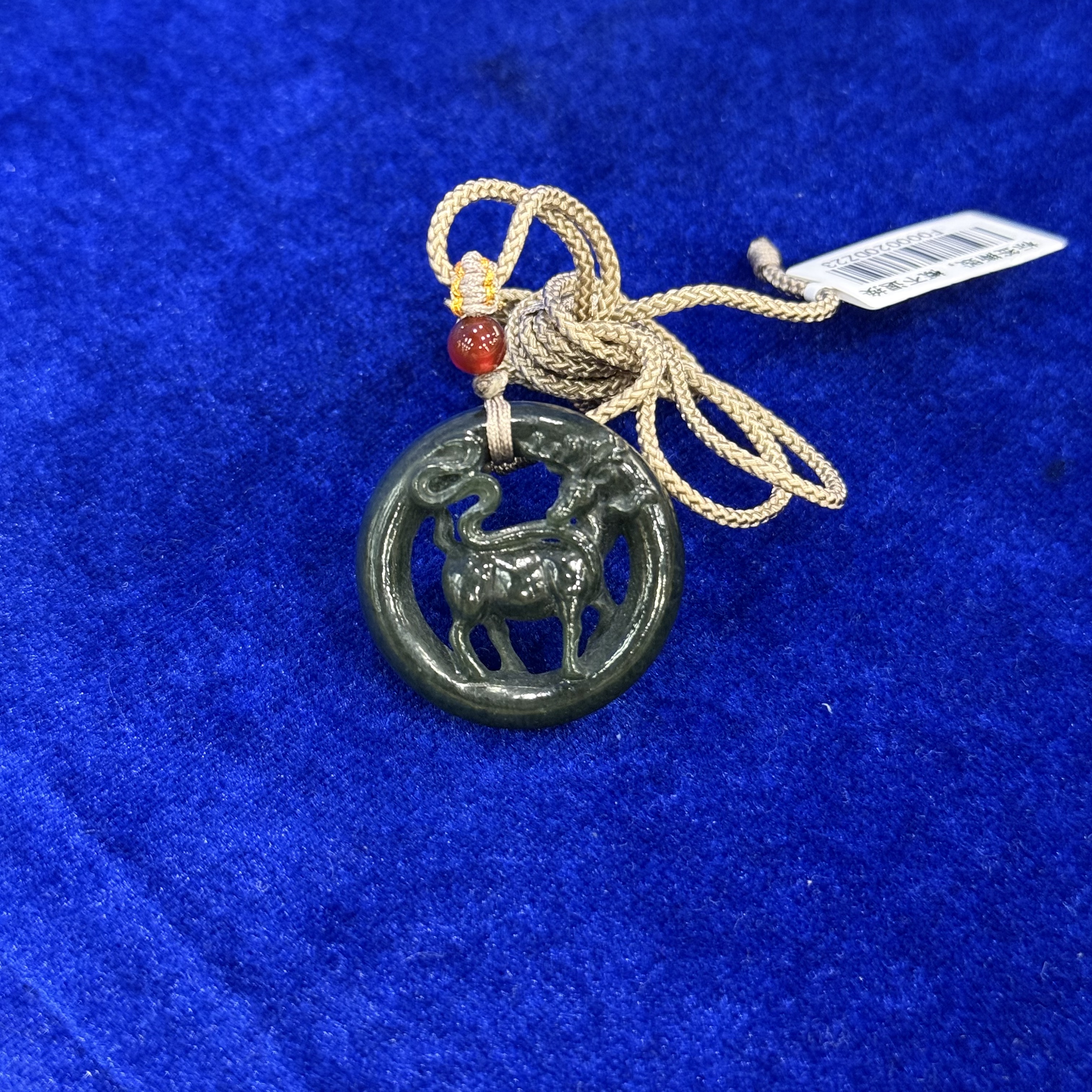 【倔老头工厂】和田玉青玉一鹿有你挂件精美款（配绳） 多样性发一