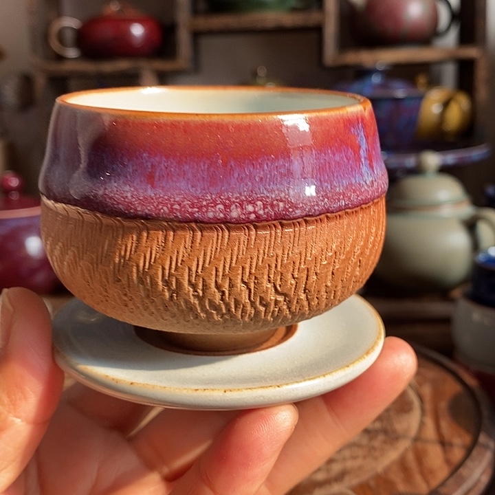 闲**致中国神后钧瓷茶具处理
