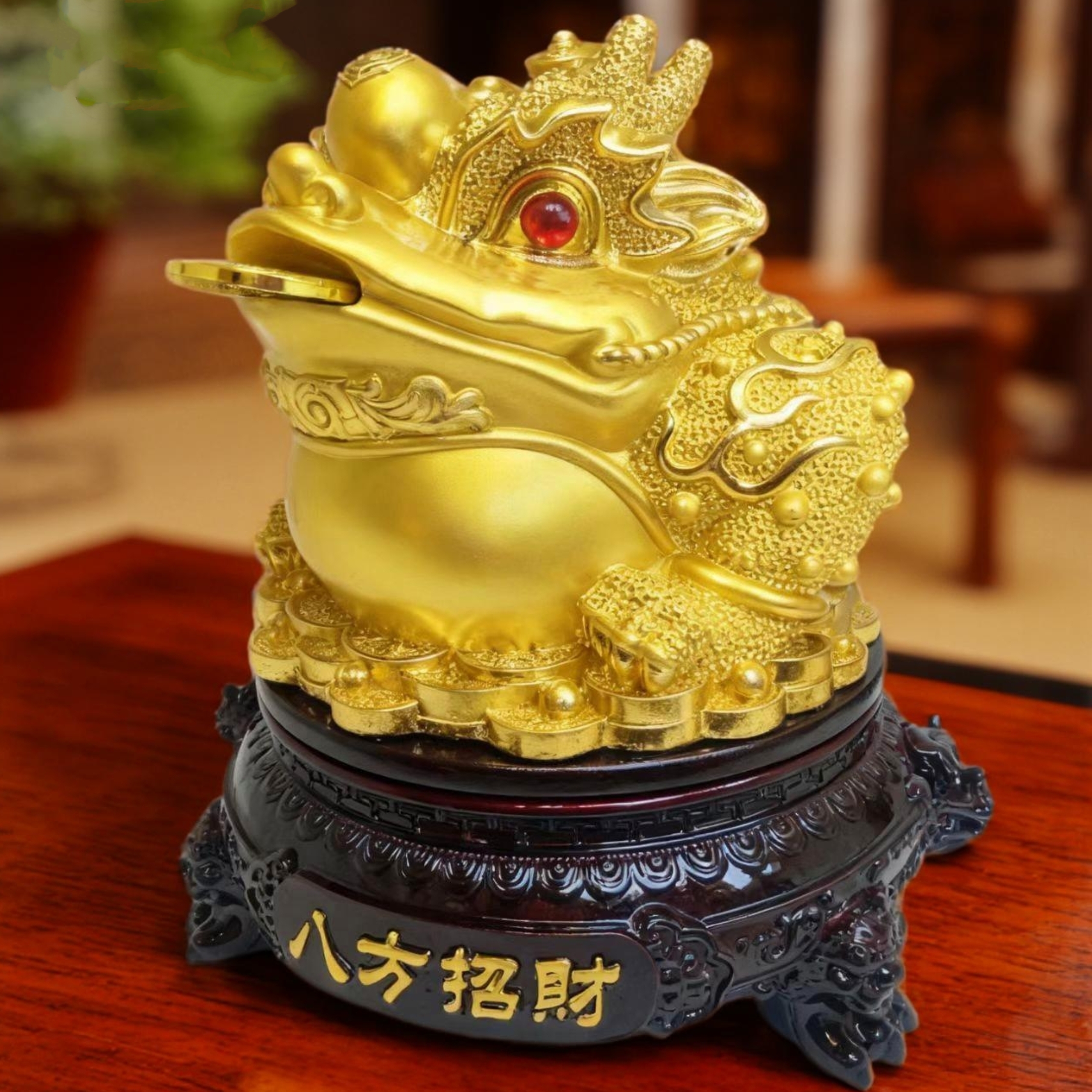 【工艺礼品】大号龙蟾办公室客厅店铺开业礼品玄关前台中式送礼金蟾