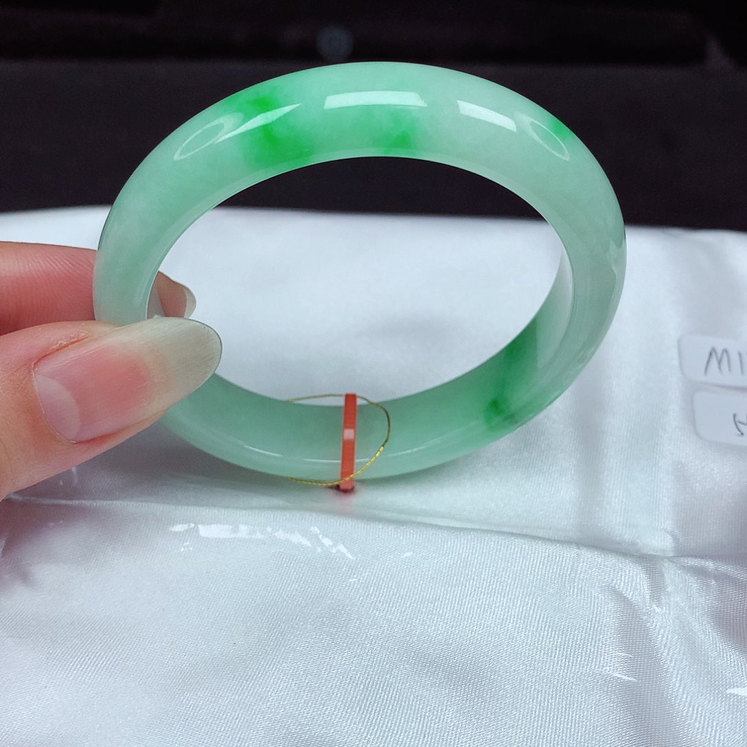 未镶嵌手镯翡翠55贵妃手镯785