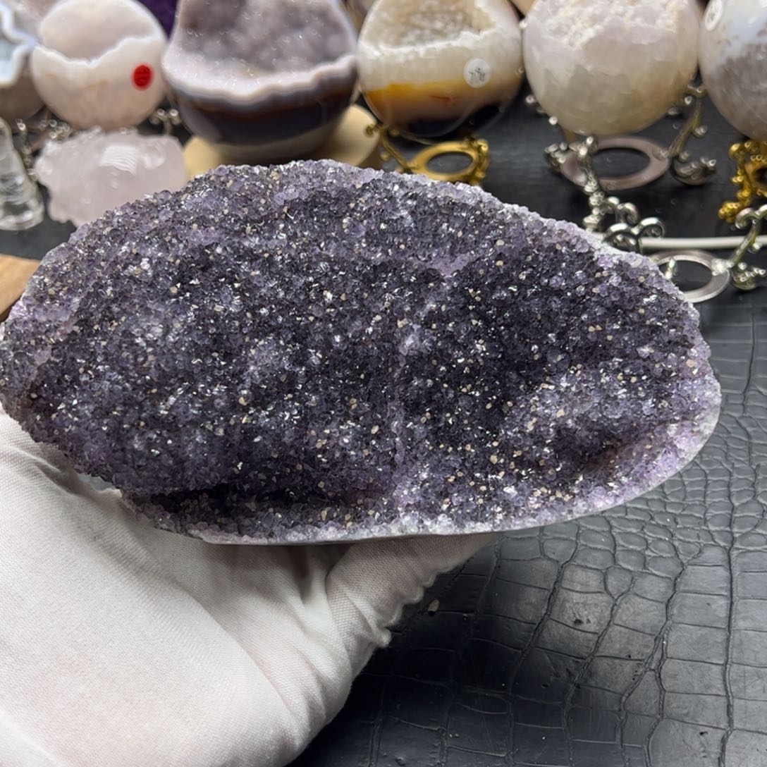 珠宝半成品未镶嵌水晶紫水元宝盘53