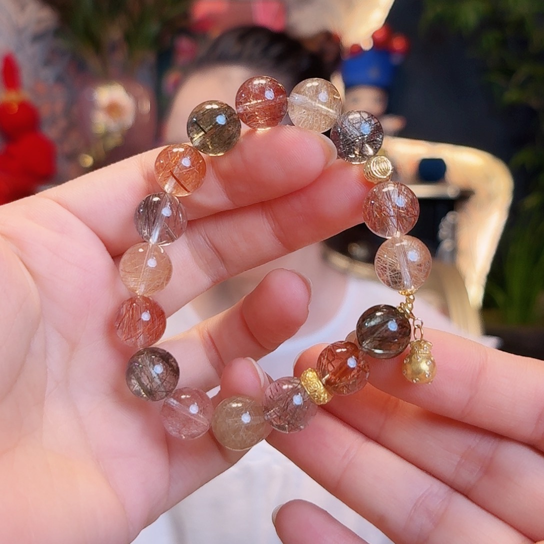 18K金镶嵌手链水晶手串
