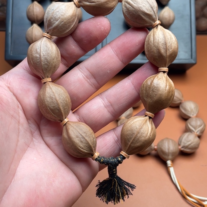 X***X橄榄核手串/手链21/28 正四花铁核9颗