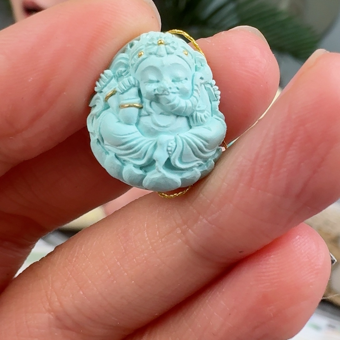 绿松石珠宝奇石未镶嵌