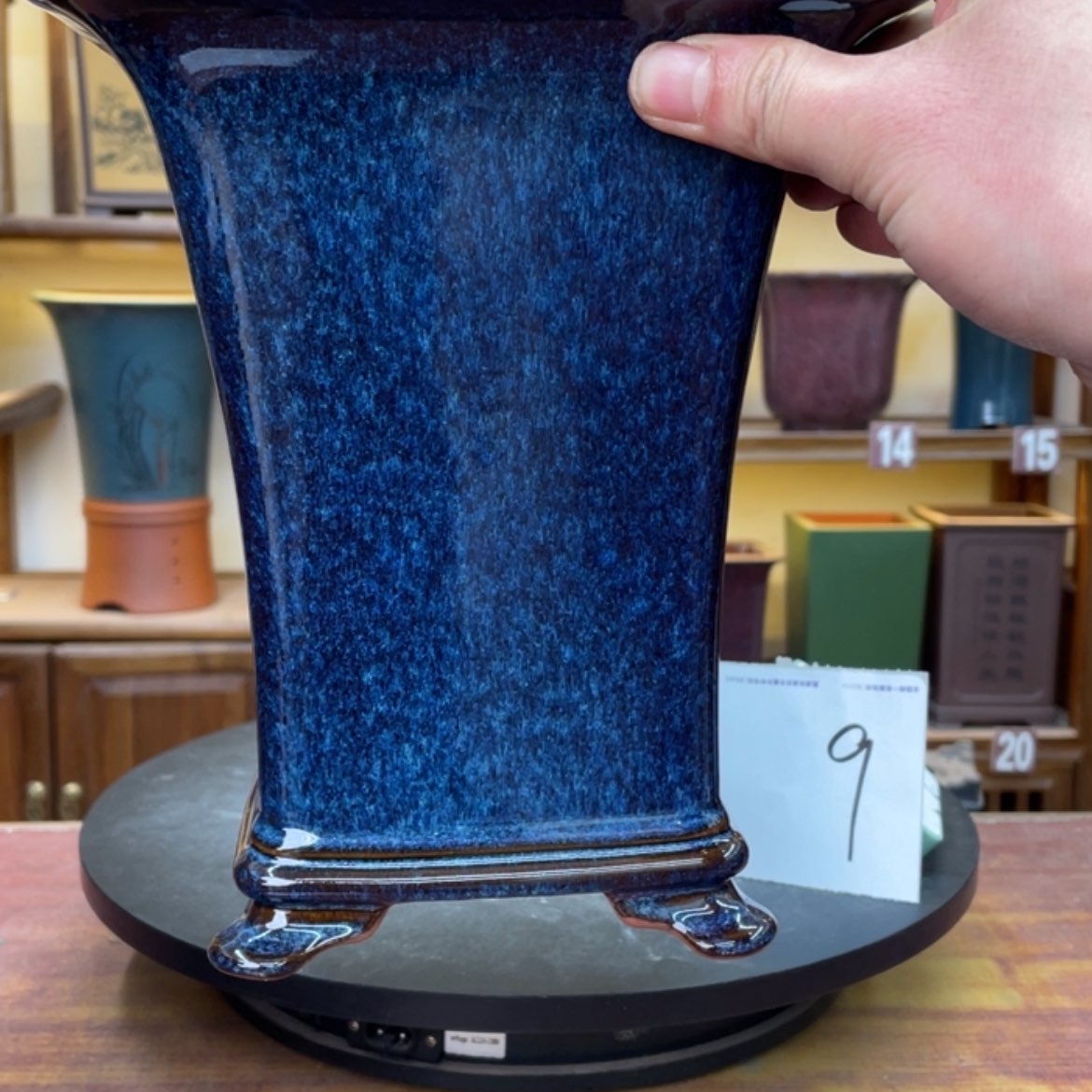 【闪购商品】紫砂花盆兰花753585569855698855