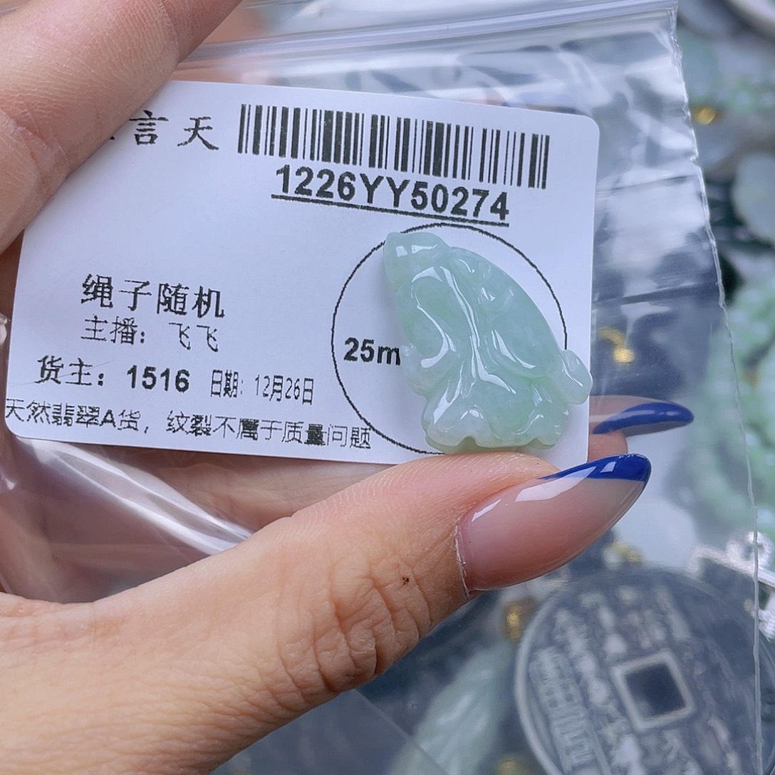 翡翠未镶嵌吊坠(不含链)