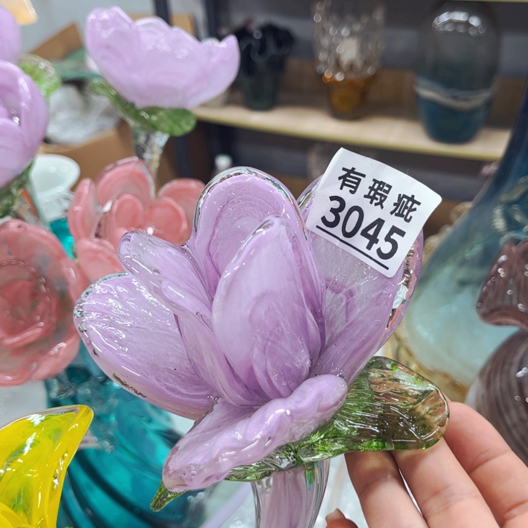 3045 家悦美居琉璃摆件瑕疵